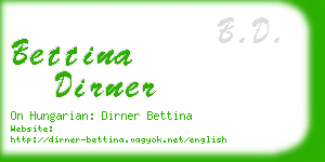 bettina dirner business card